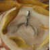 Кулон “Веточка омелы” из нейзильбера (мельхиора)