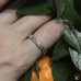 Серебряное кольцо “Лесное сокровище” с фианитом цвета шампань