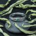 Серебряное кольцо “Лесное сокровище” с гидротермальным изумрудом