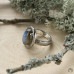 Серебряное кольцо “Гармония несовершенства” с голубым лабрадором