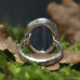 Серебряное кольцо "Кора магического древа" с кианитом и фактурой древесной коры