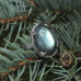 Серебряное кольцо "Кора магического древа" с голубым лабрадором