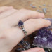 Серебряное кольцо “Вершина” с кристаллом аметиста