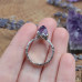 Серебряное кольцо “Вершина” с кристаллом аметиста