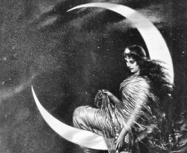 Серебряная лунница “Магия Дикой Луны”